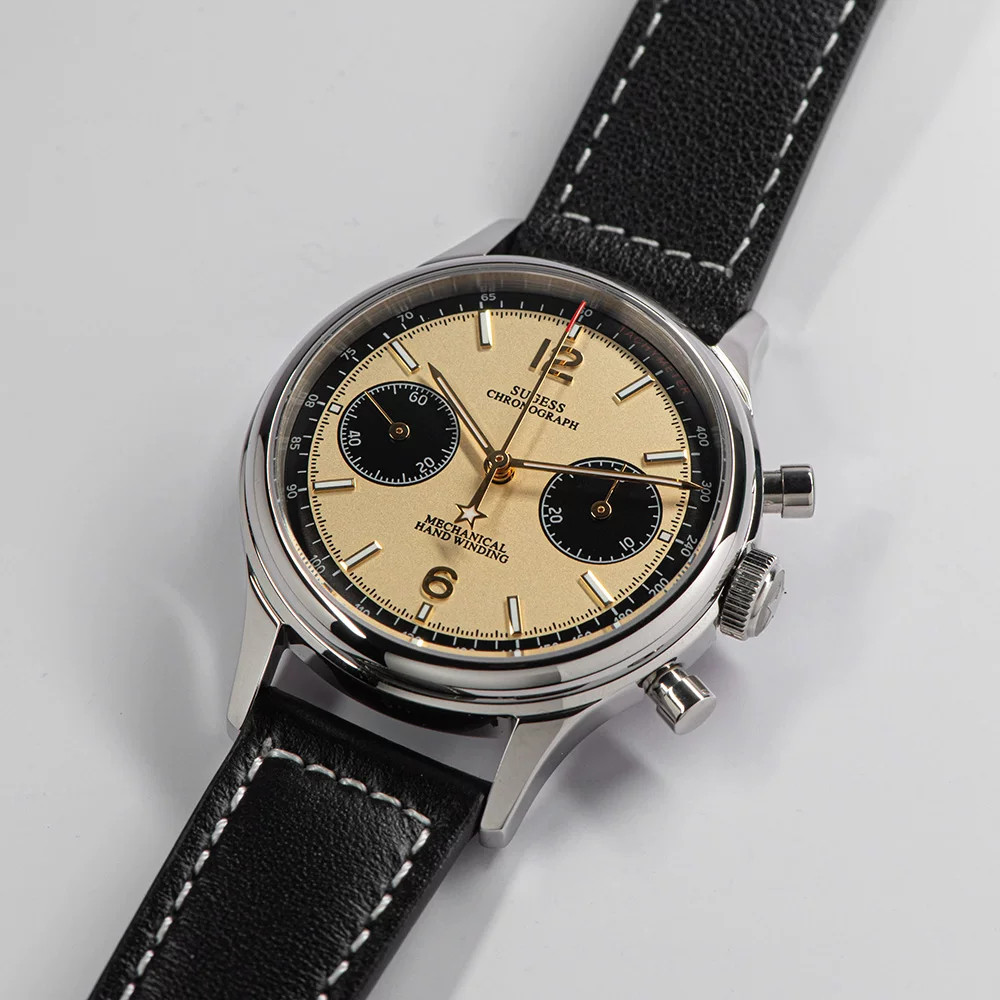 SEAGULL Watch SWAN NECK 1963 Exhibition Sapphire 38mm Chronograph Mechanical