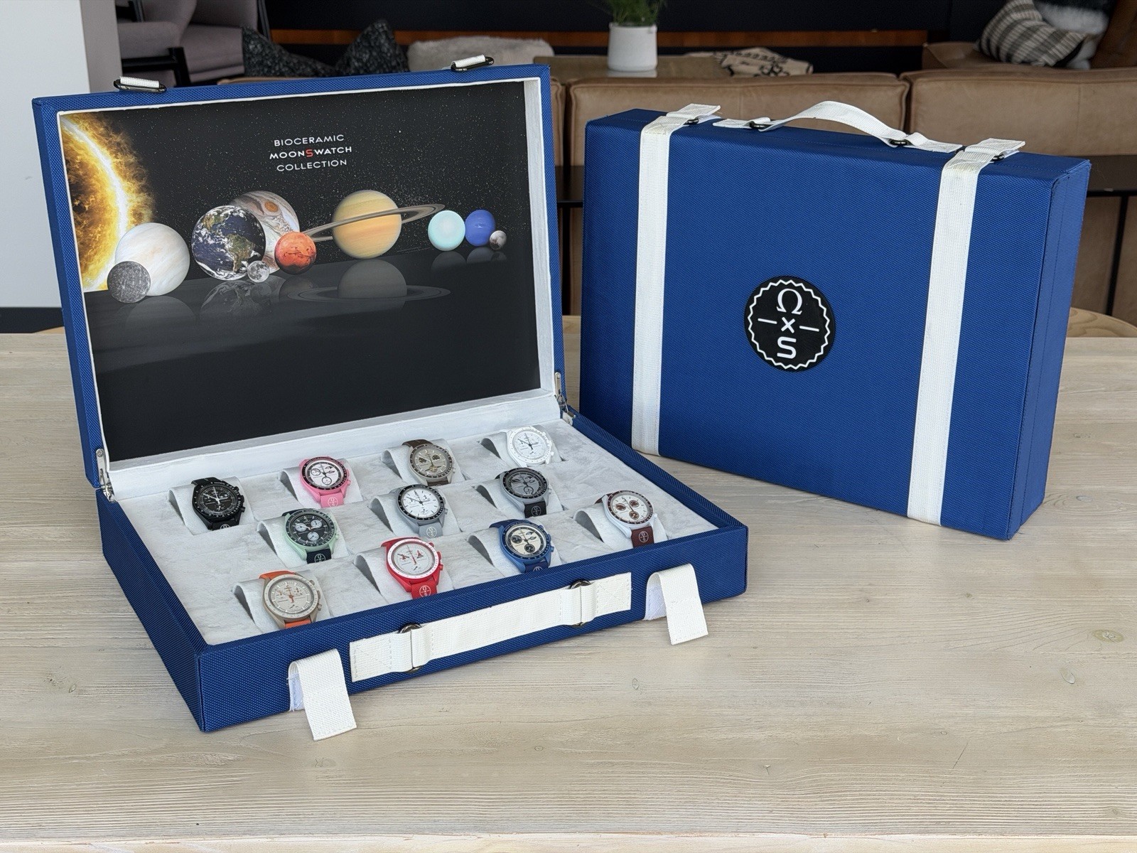 Omega x Swatch Mission to the MoonSwatch Suitcase Display Box