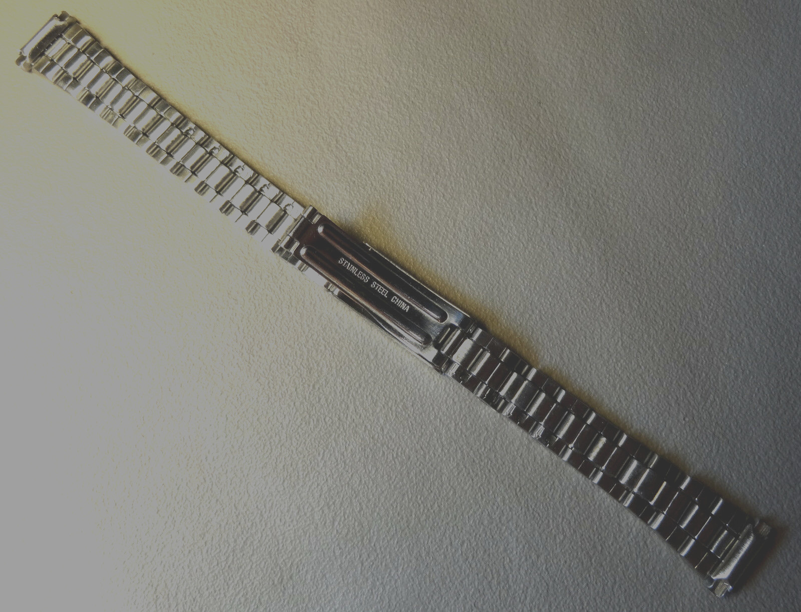 New Silver Tone Stainless Steel Adjustable Clasp 11mm 12mm 13mm 14mm Watch Band