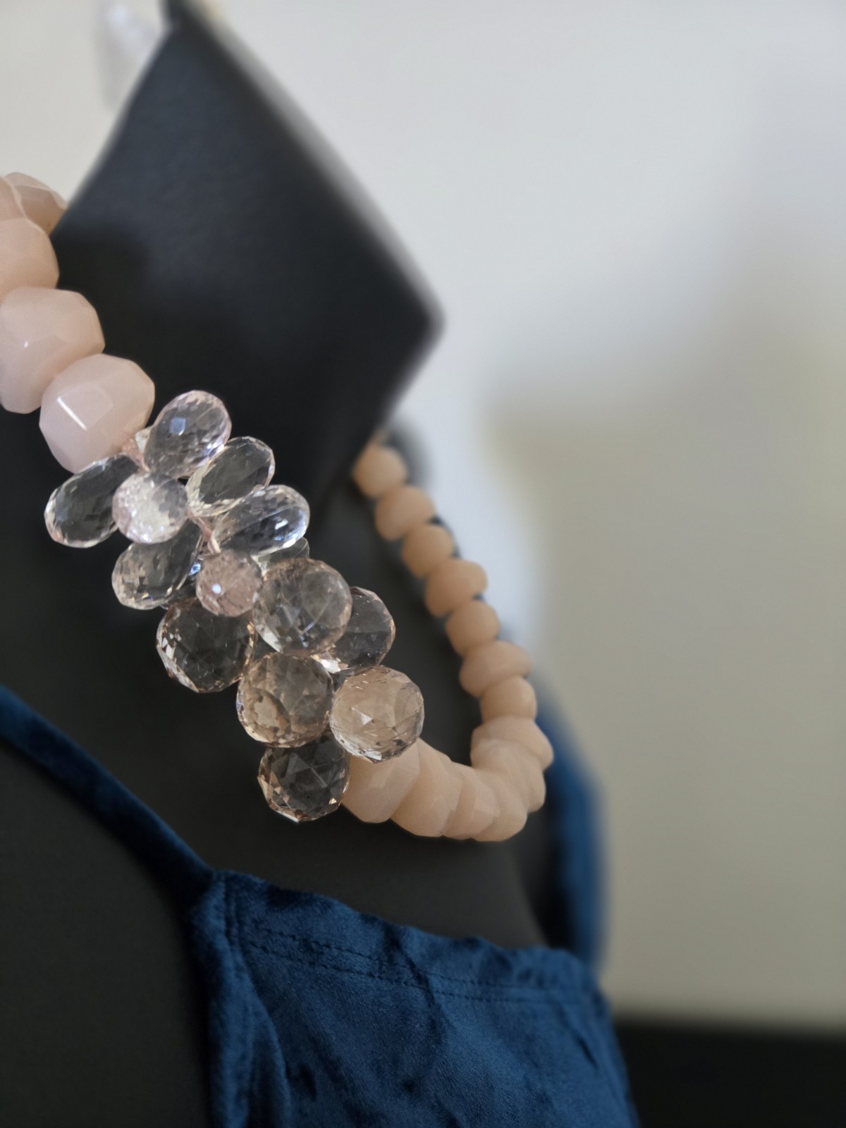 Lydell NYC Pink Resin Statement Necklace