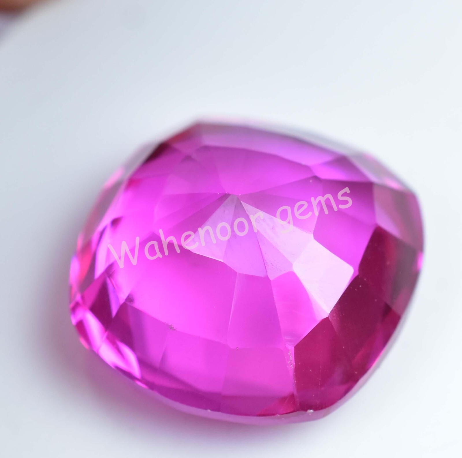 Natural Mogok Pink Ruby 40.55 Ct Cushion Certified Flawless Loose Gemstone