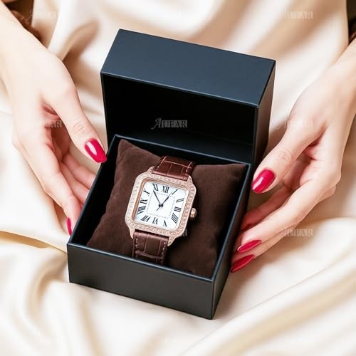 Velvet Watch Pillows Small Jewelry Displays Pillow Bracelet 10 Pack Brown