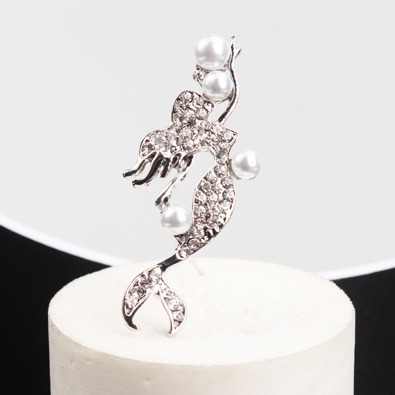 Fashion Trend Personality Simple Creativity Light Luxury Mermaid Brooch