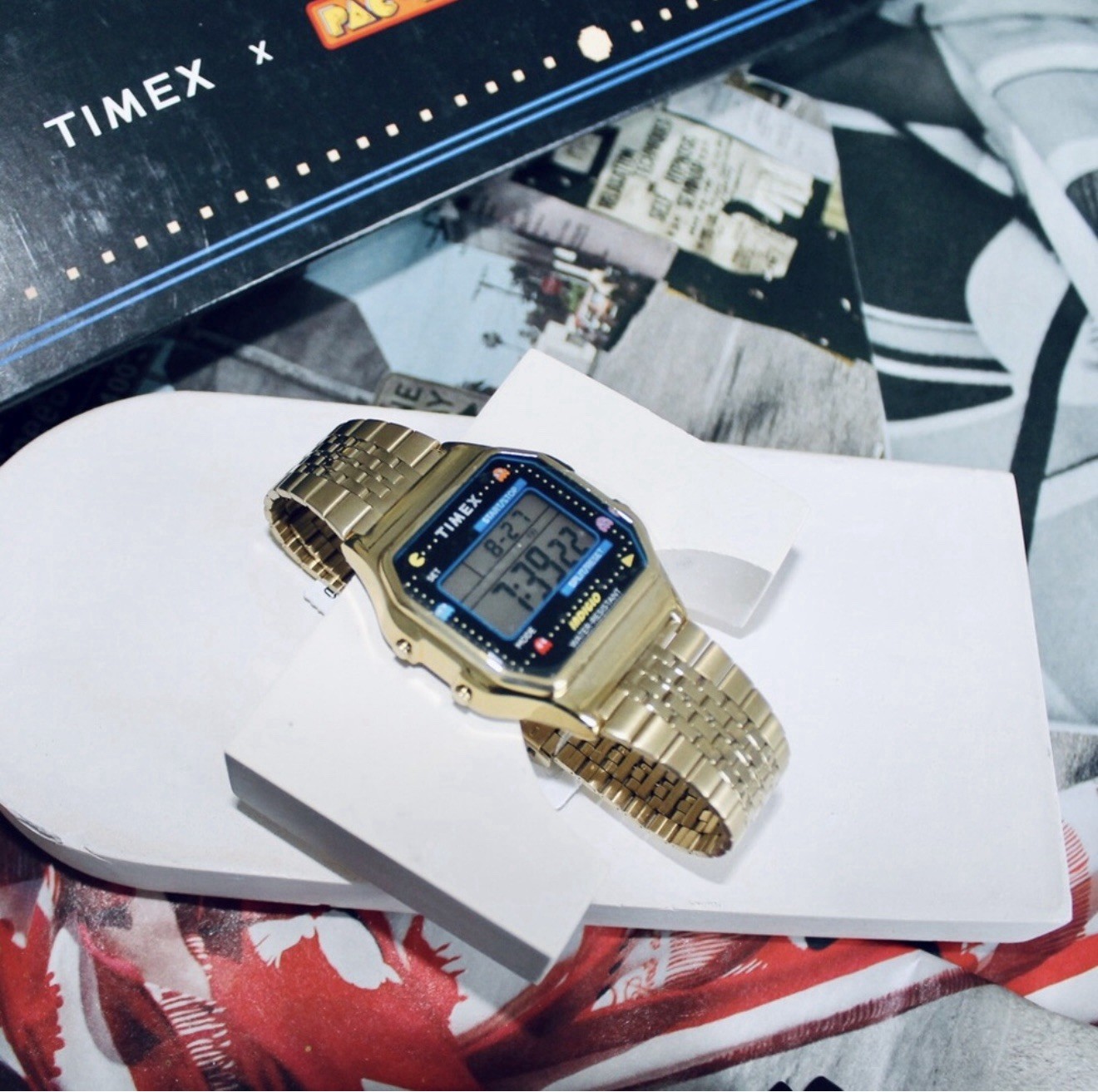 TIMEX T80 x PAC-MAN™ 34mm Stainless Steel Bracelet Watch
