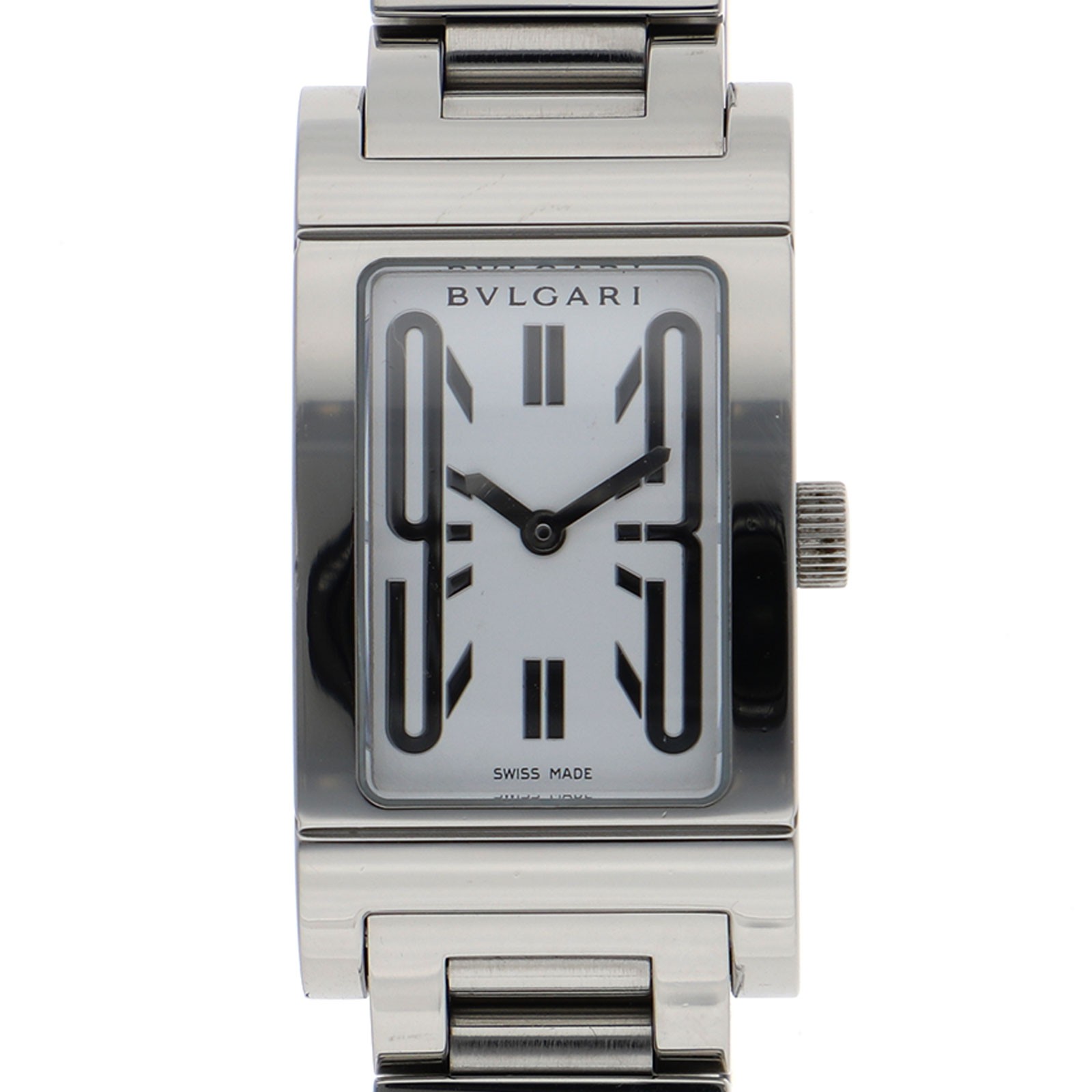 BVLGARI RT39S Rettangolo white Dial Quartz Stainless Steel Women’s