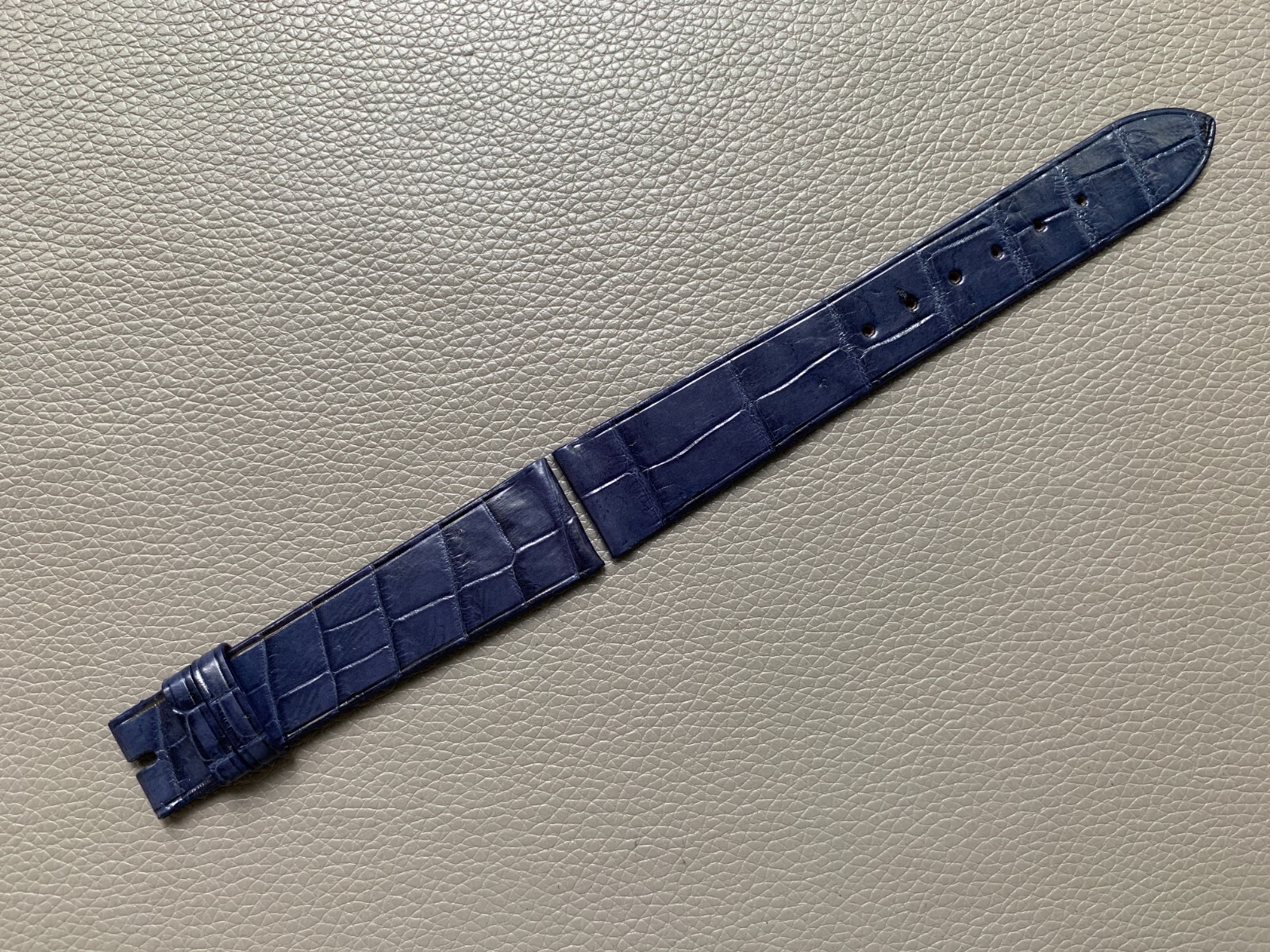 Navy Blue Genuine Leather Skin Watch Strap Band 10..17 18 19 20 21 22 23 24 26mm