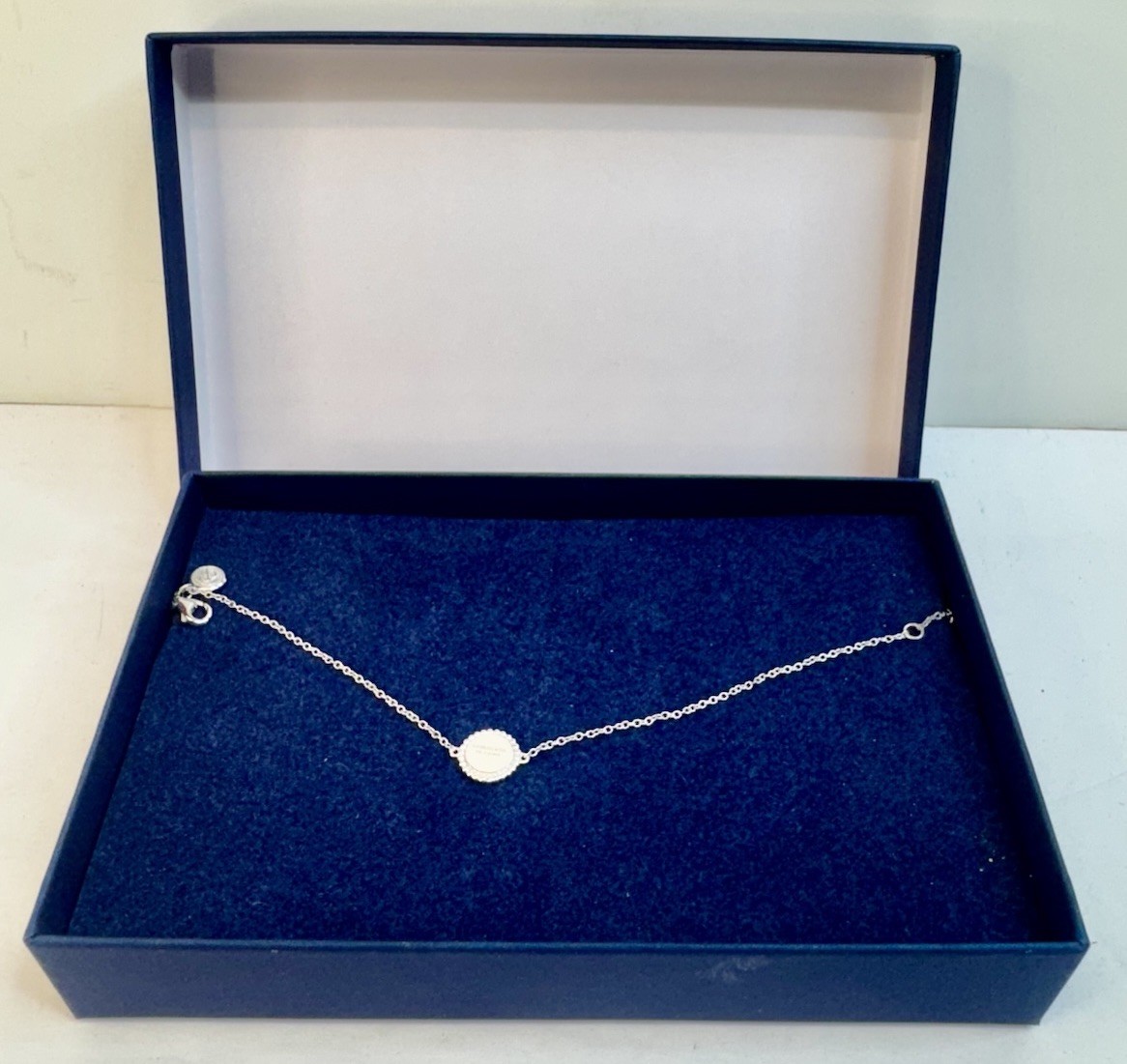 NEW Gabriel & Co Cross Bracelet 925 Sterling Silver Diamond .03ct Bujukan NIB NY