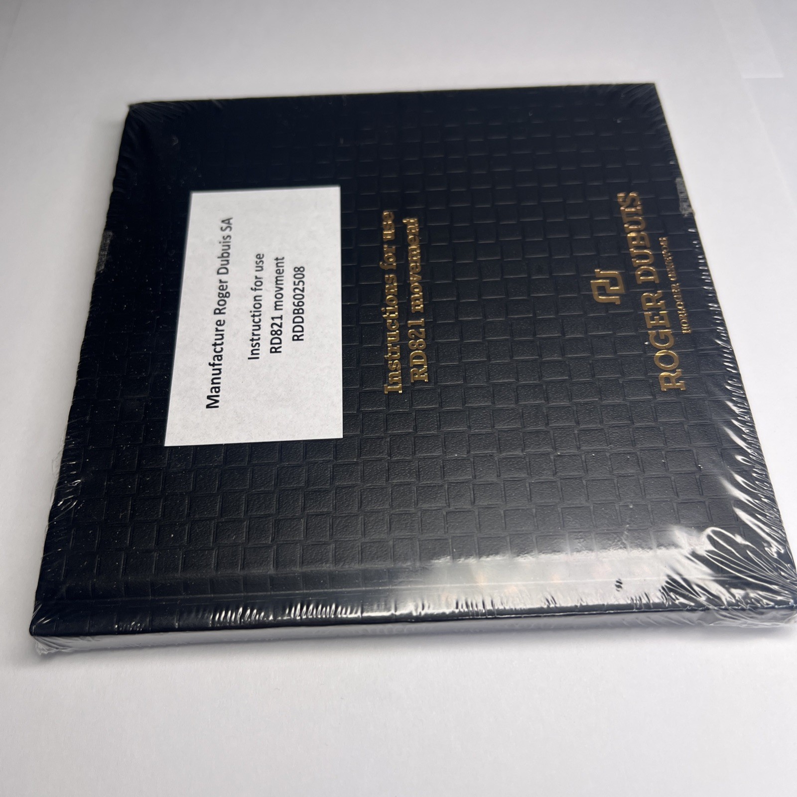 Roger Dubuis Sealed User Manual Hand Book Instruction For Use RD821 821 Movement