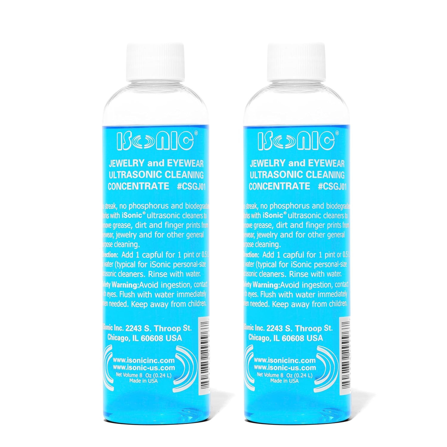 – Csgj01X2 Csgj01-8Ozx2 Ultrasonic Jewelry/Eye Wear Cleaning Solution Co