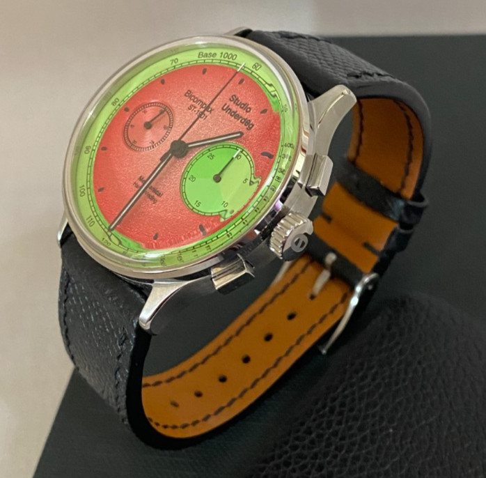 Studio Underd0g – Watermel0n 01 Series Chronograph Watch Underdog Watermelon VGC