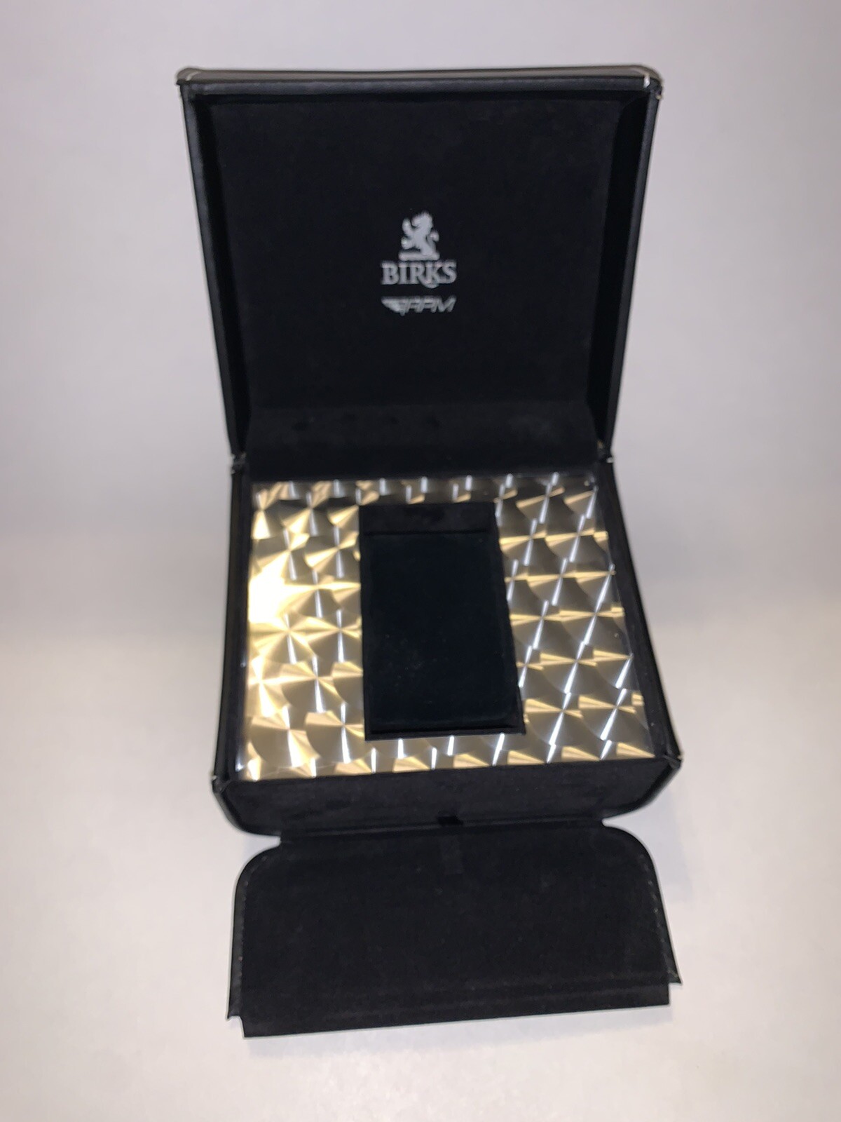 Birks RPM Watch *Box Only* Black Leather, Booklet And Gift Box Included W/O Lid