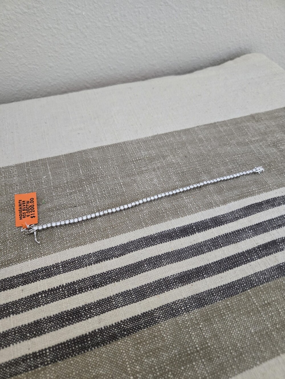 Moissanite NWT 7.0CTW 925 Sterling Silver 3MM Tennis Bracelet, 8″