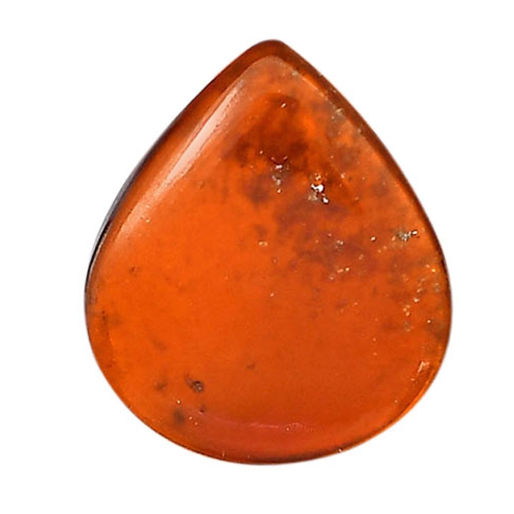 Natural Hessonite Garnet 20.6x24x4 mm Pear Shape Polished Gemstone LS112-06238