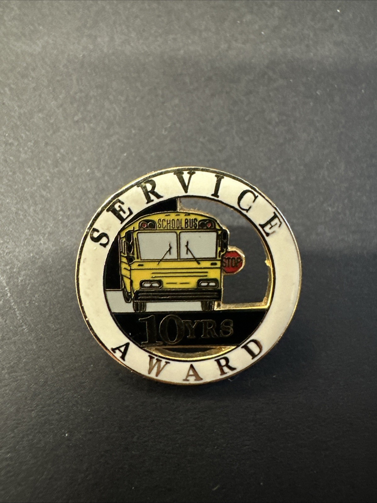 Exclusive School Bus 10 Years Service Award Pin