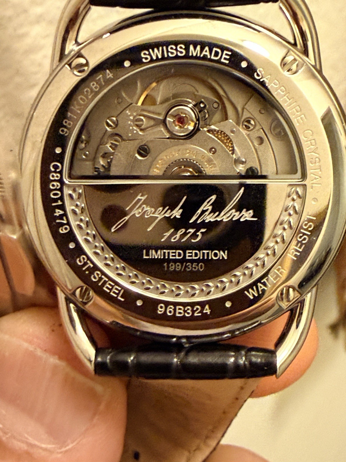 Bulova Joseph Collection 1875 Swiss Automatic Limited Edition 199/350 New