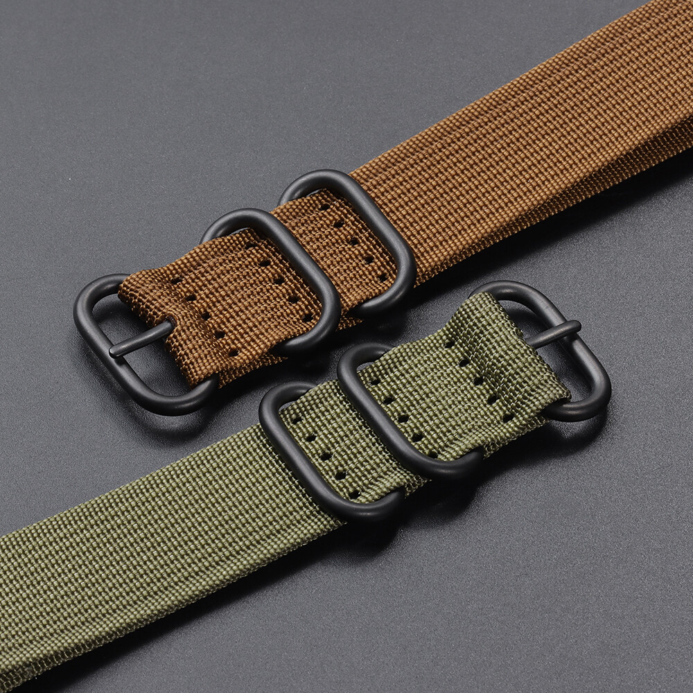 18mm 20mm 22mm 24mm Multiple Colour Military Nylon Watch Strap Band for Unisex