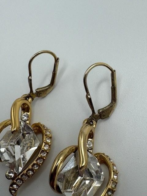 AGI Ladies Sterling Silver 925 Clear CZ Dangle Drop Earrings