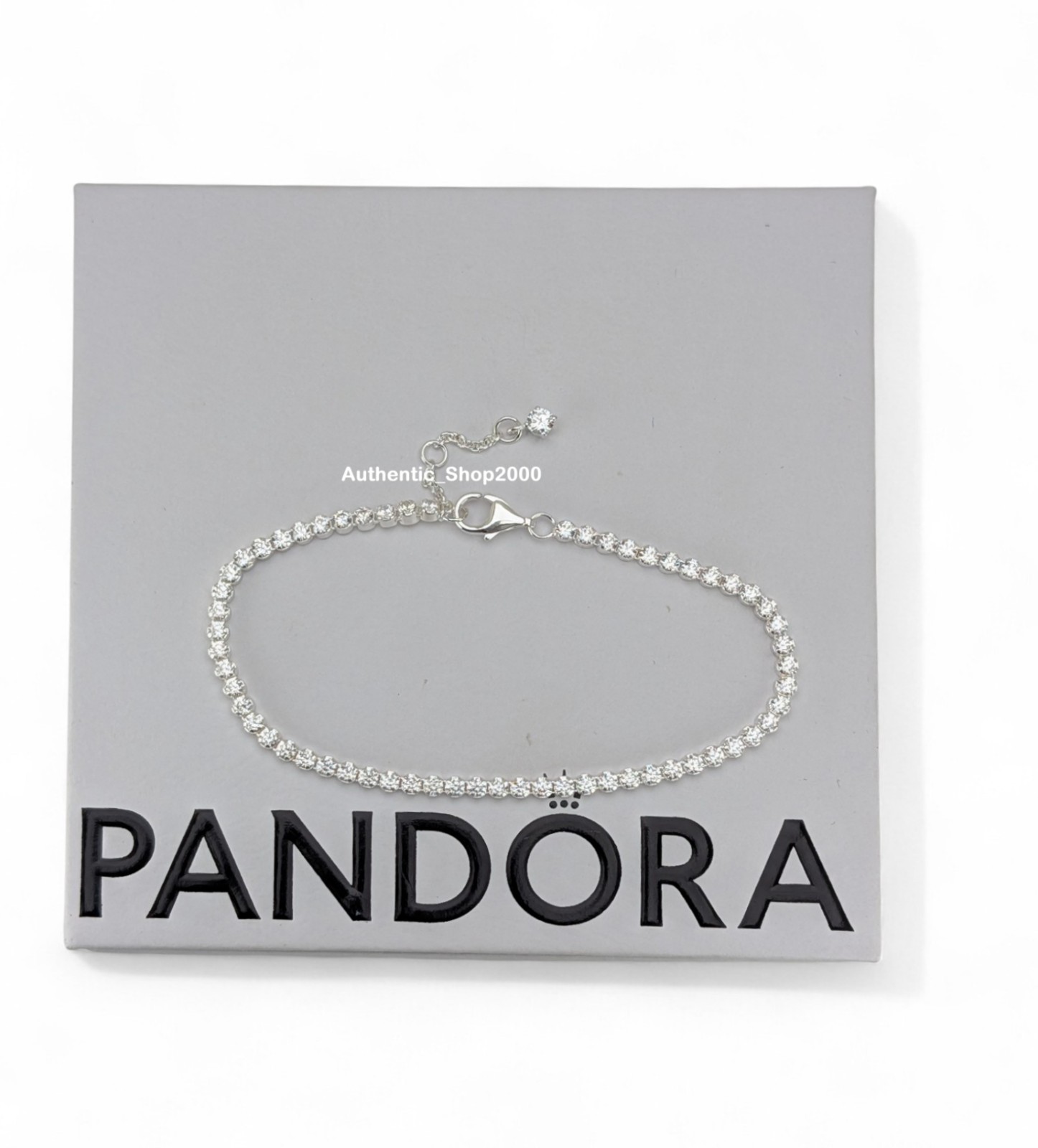 NEW 100% Authentic PANDORA 925 Ale Sparkling White CZ Tennis Bracelet 593927C01
