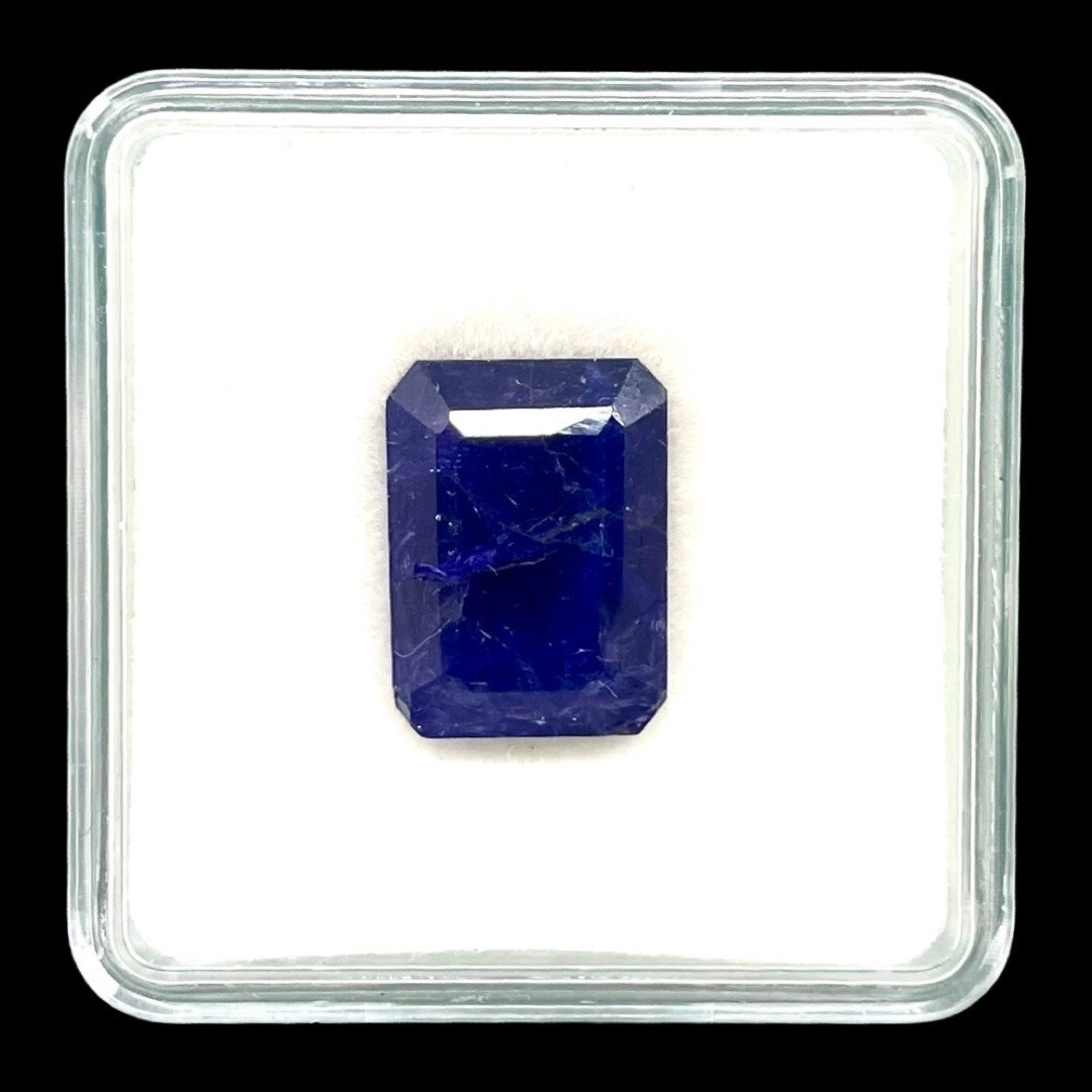 Certified 13.90 Cts Natural Tanzanite Emerald Cut Vibrant Blue A+ Loose Gemstone
