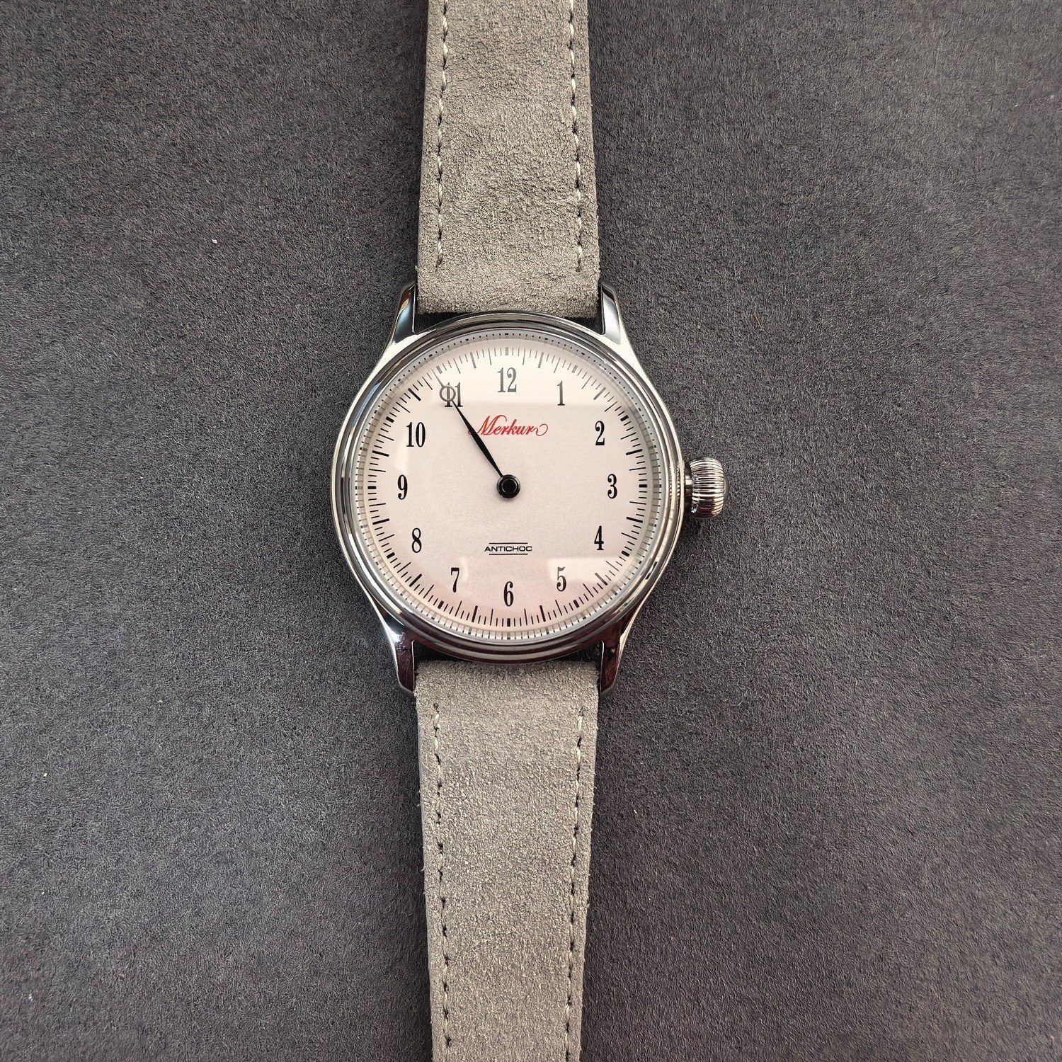 Merkur Men Automatic Watch Mechanical Wristwatch Waterproof Sapphire One Pointer