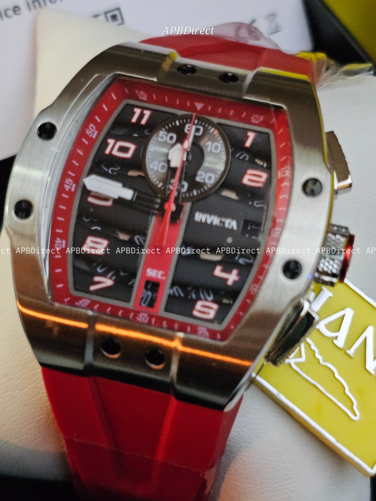 Invicta – Next Gen – DIABLO S1 Rally Black / Red – Racing Collection mens watch