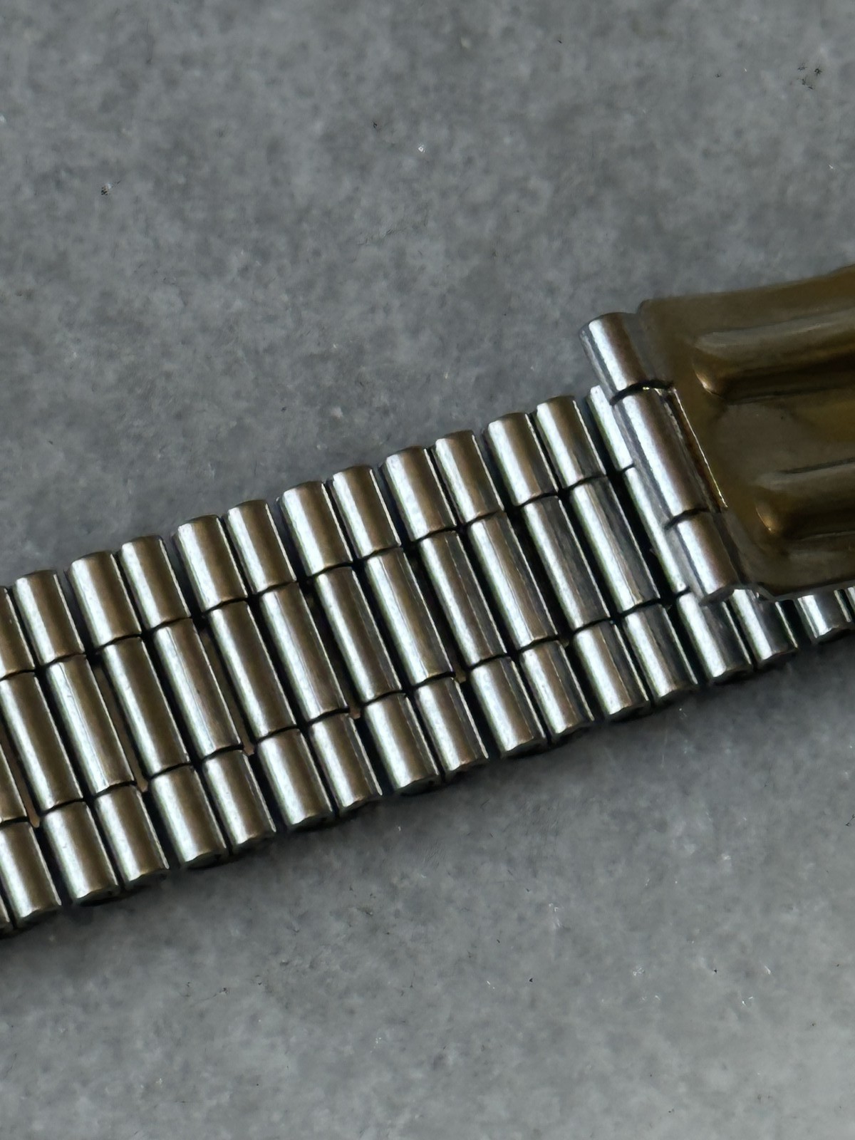 Bracelet de montre vintage en acier inoxydable de style jubilé