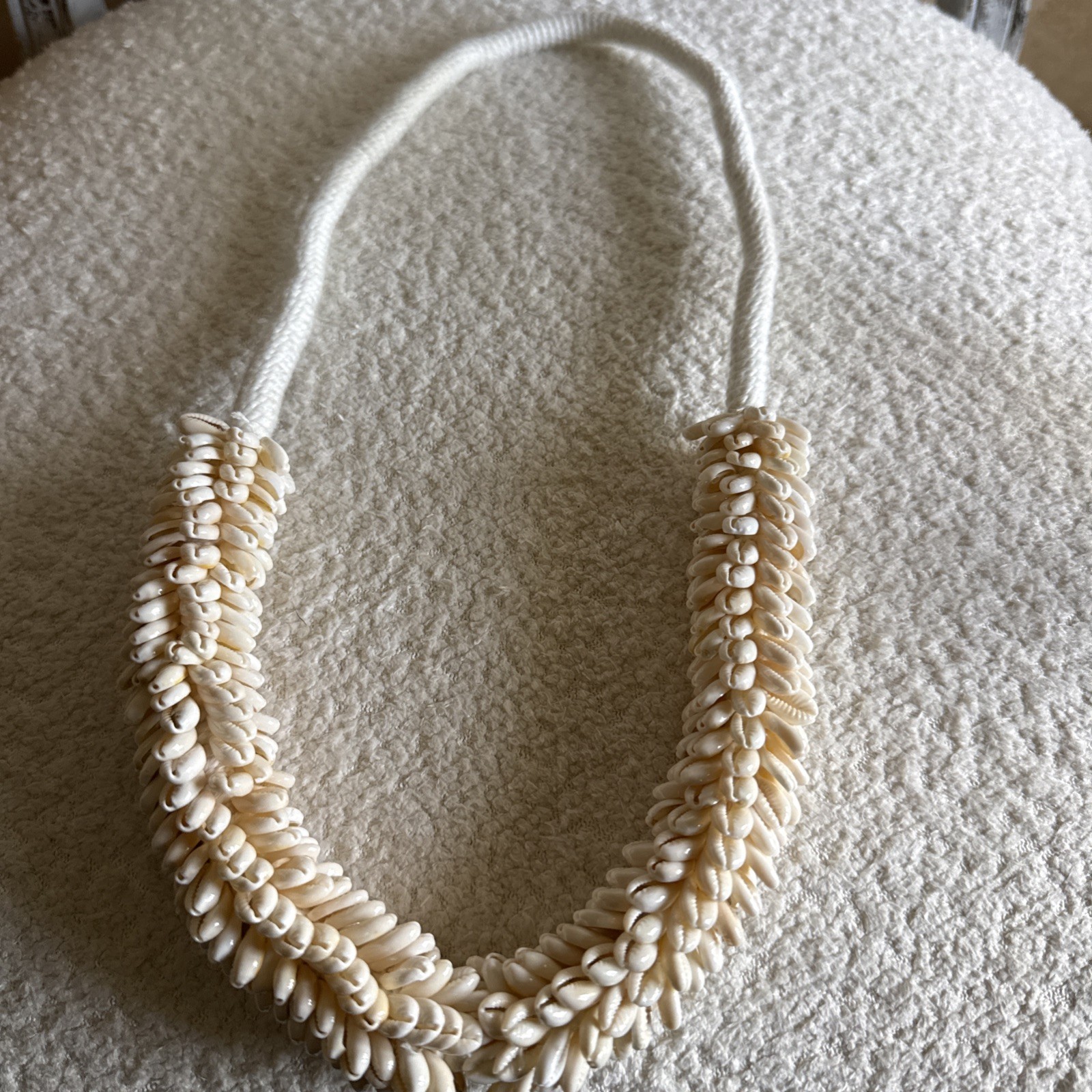 Cowrie Shell Coastal Twine and Twig Necklace Decor beach wedding summer jewelry