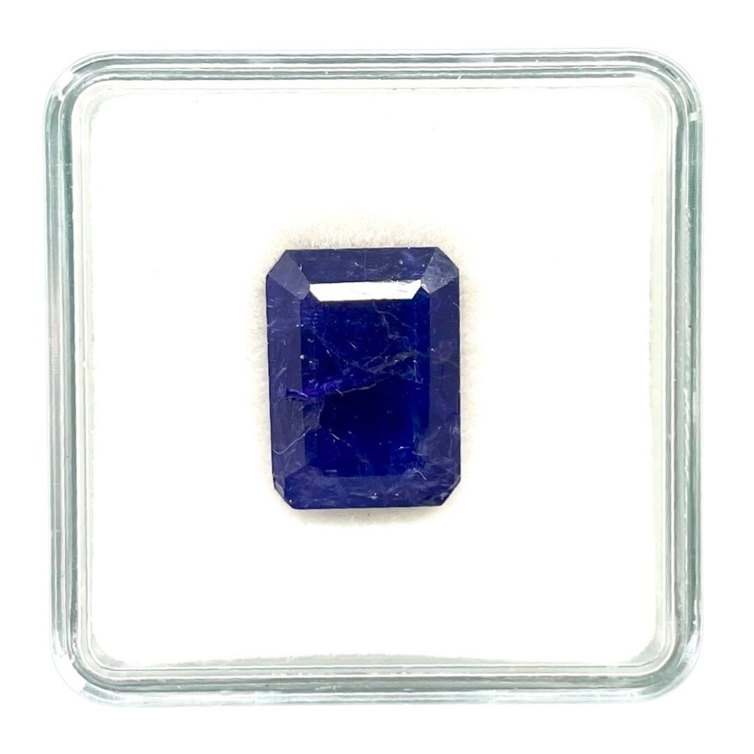 Certified 13.90 Cts Natural Tanzanite Emerald Cut Vibrant Blue A+ Loose Gemstone