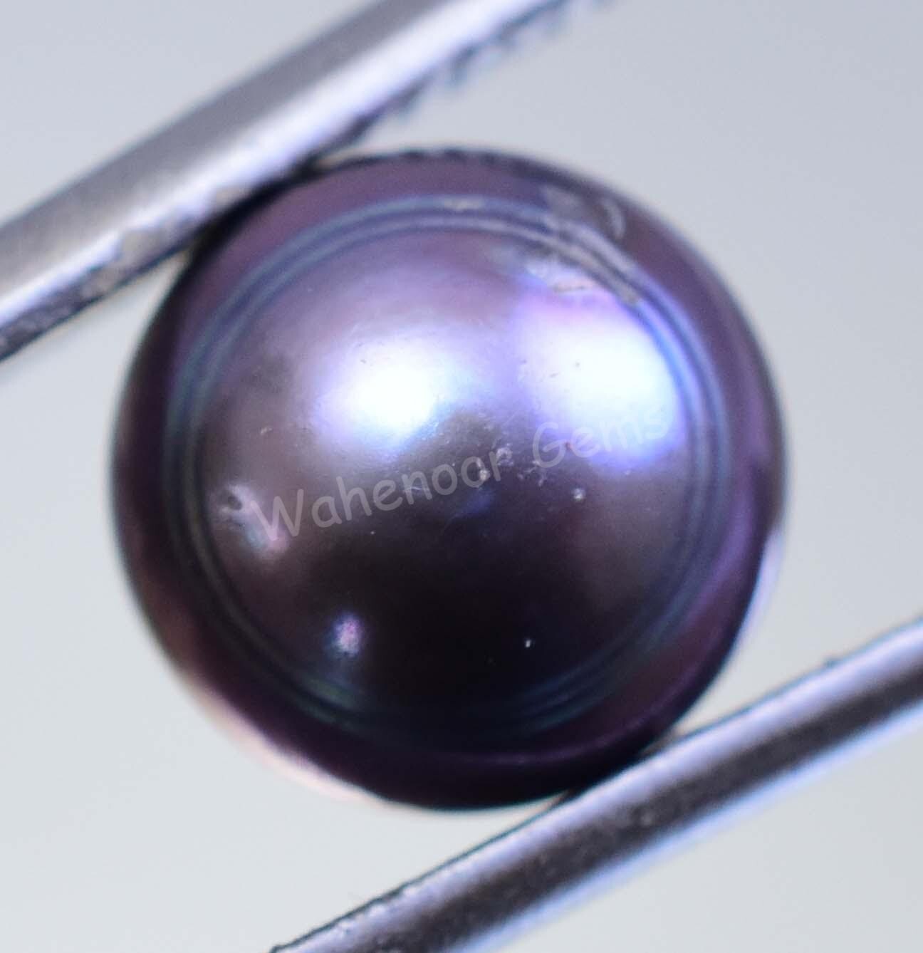 4.50 Ct Natural Tahitian Gray Blue South Sea Pearl AGL Certified Untreated Gems