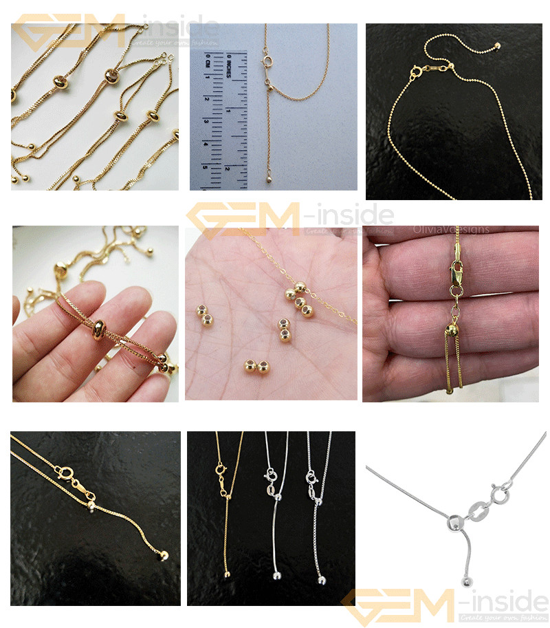 50pcs 14K Yellow Gold Filled Silica Spacer Stopper Rondelle Crimp Jewelry Making