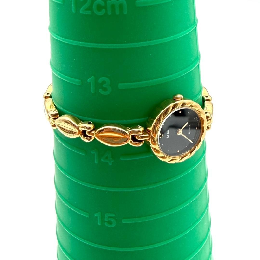 Seiko Alba bracelet watch, gold, new battery, stainless steel, women’s, work
