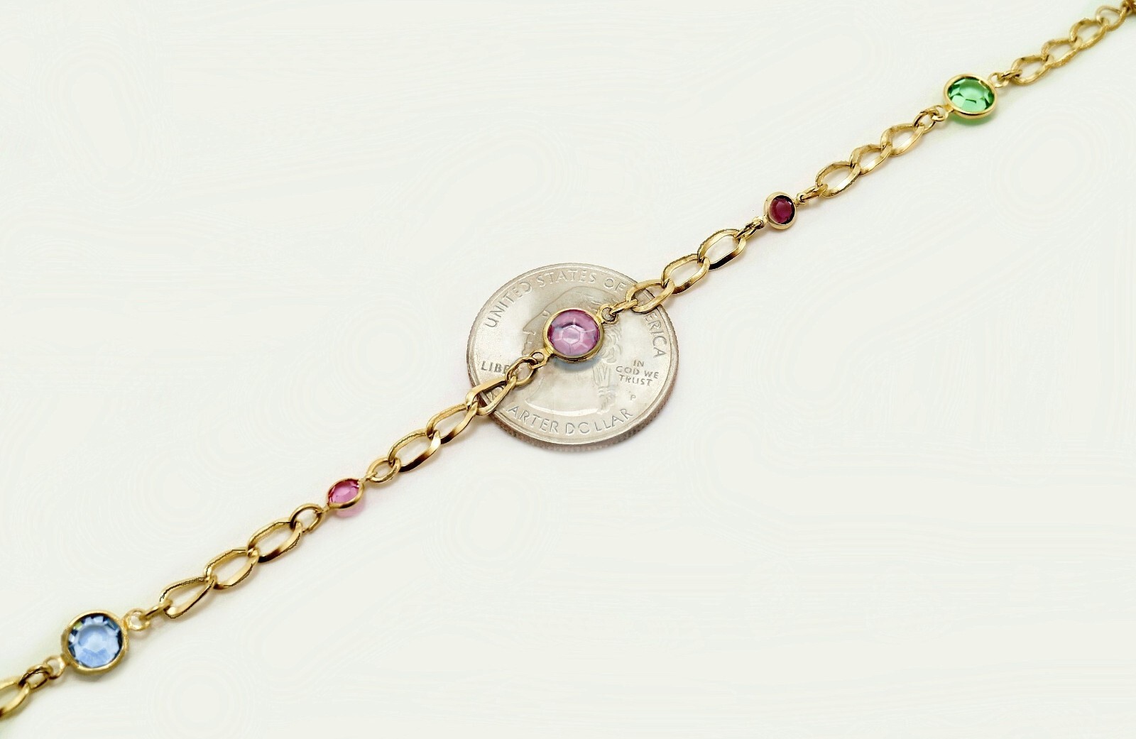 Elegant 1/20 14K Gold Filled Anklets with Austrian Crystals | Gift Box Included
