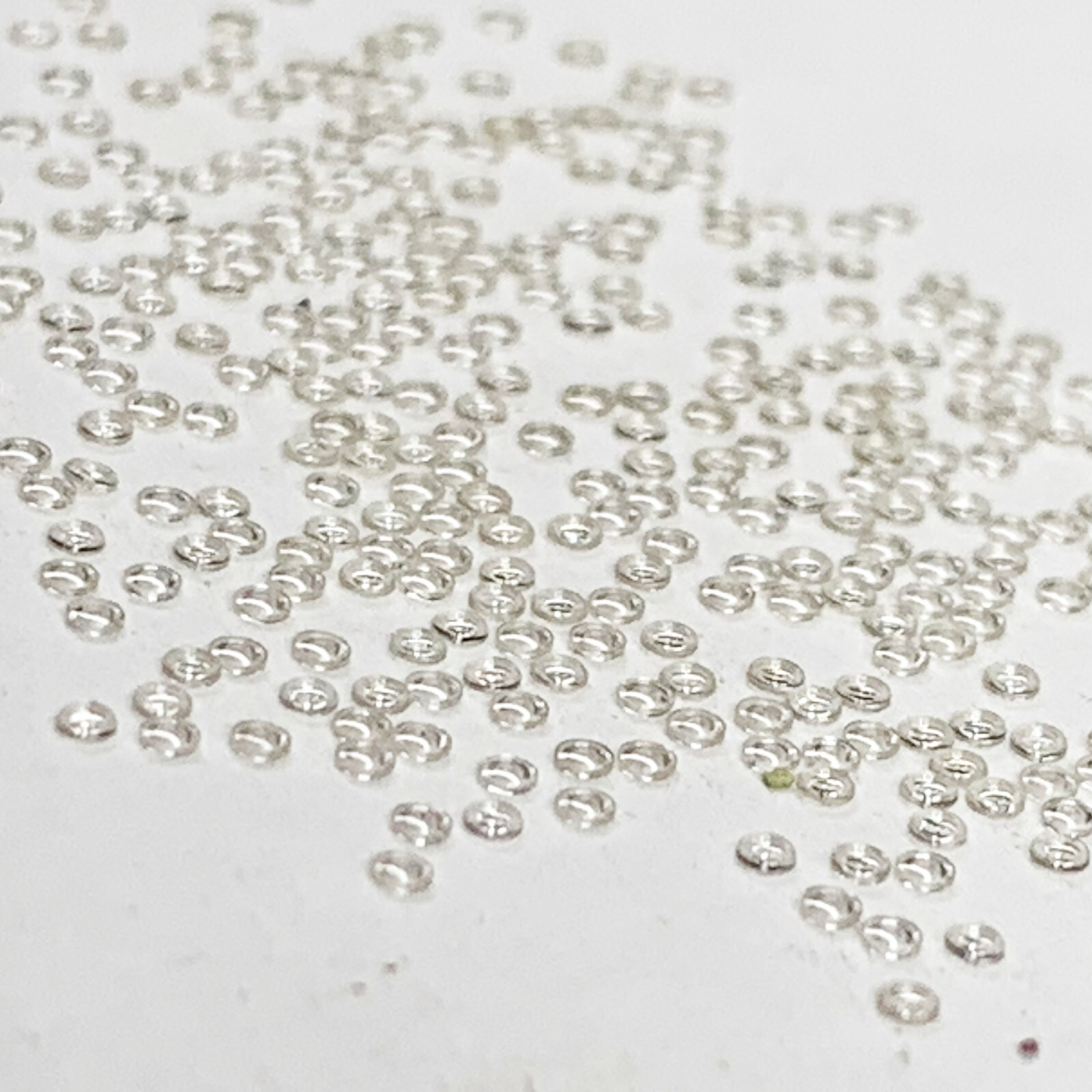 100 Clear Watch Jewels 1mm Cap Part Watchmaker Lot Repair Lab Created