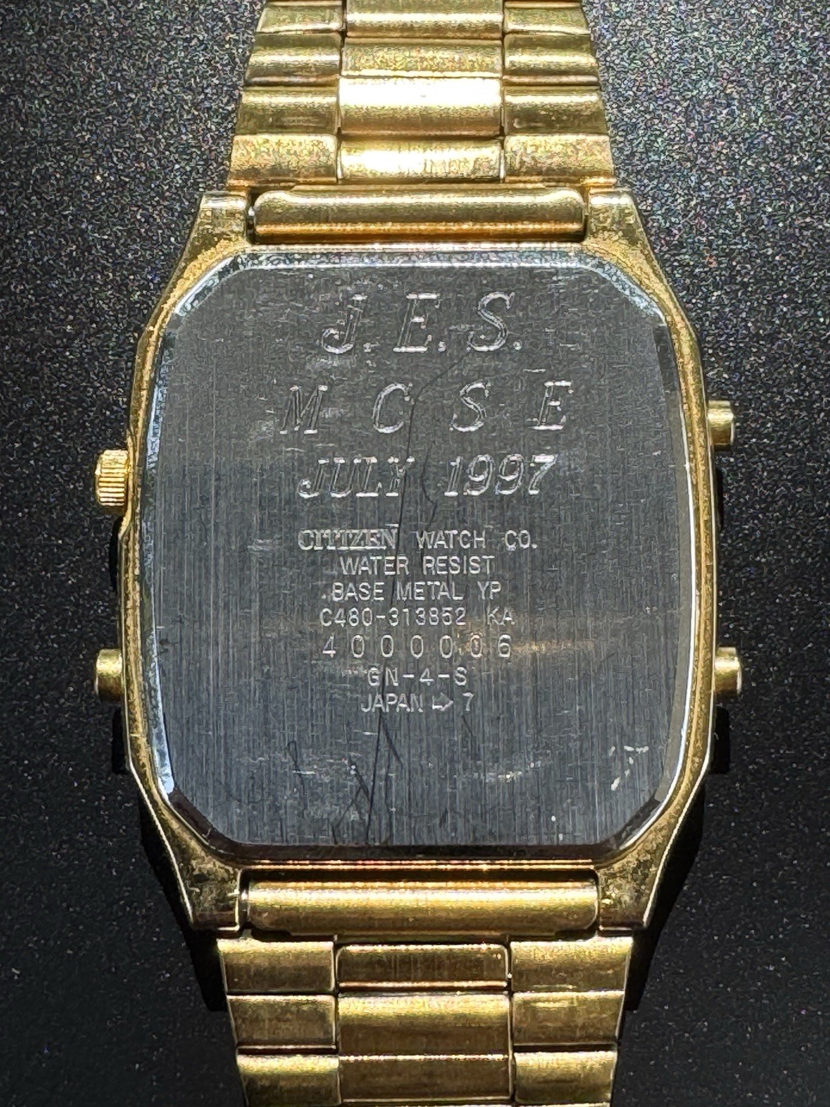 Citizen Quartz Vintage Analog-Digital LCD Gold Tone 31mm | Alarm Chrono Date