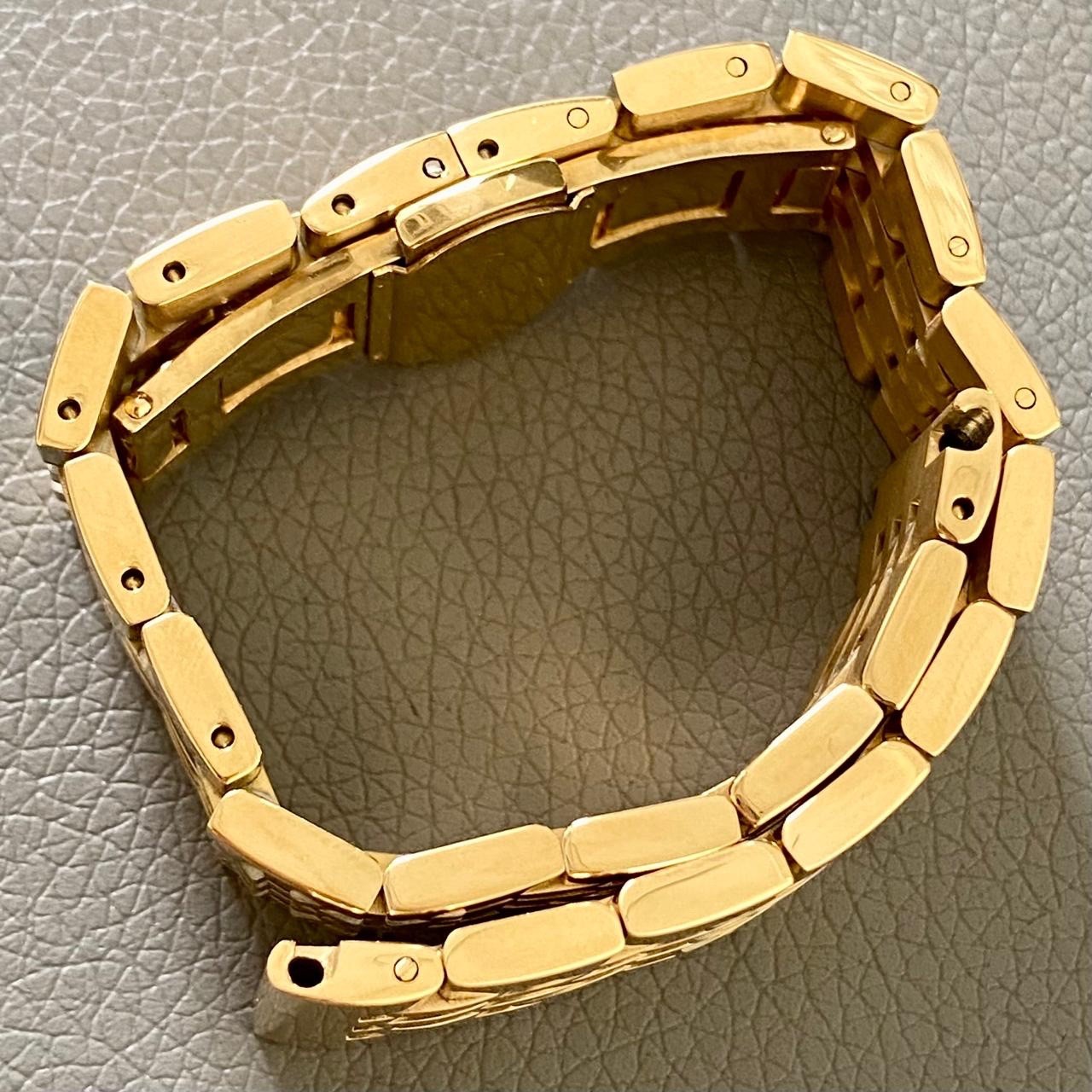 19mm Beads Of Rice Bracelet w/ Butterfly Clasp – Nice Gold Tone Stainless Steel