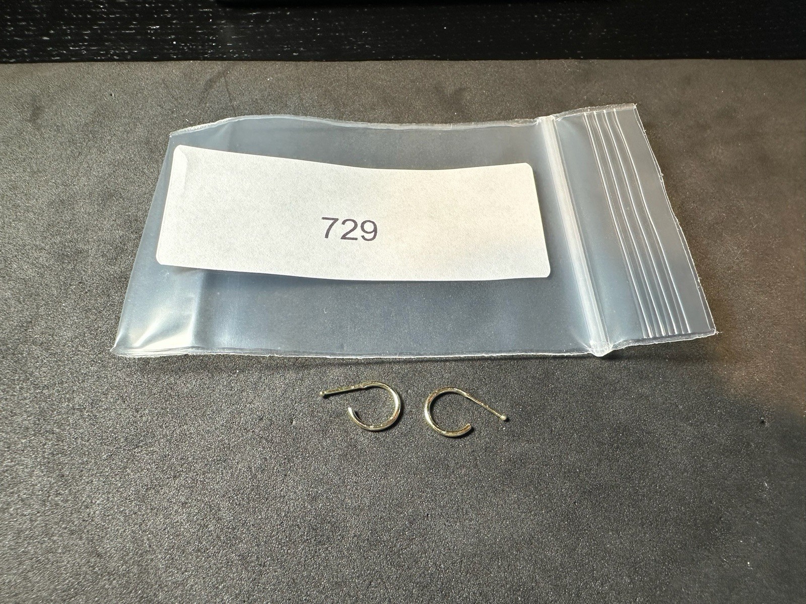 0.27g Vintage Sterling Silver 925 Small Open Hoop Earrings Minimalist Classic M