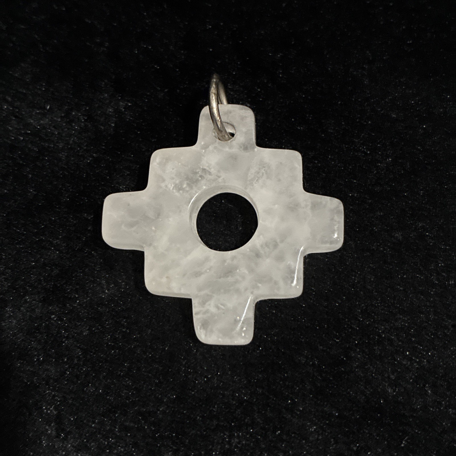 Chakana Inca Cross Stone Pendant 1.3” L.