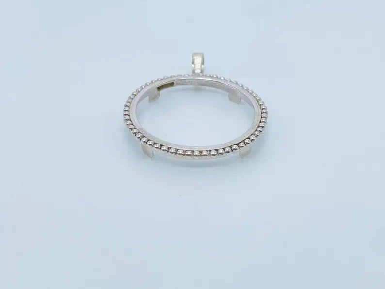 Coin Bezel One Ounce Silver Panda 40mm Sterling Silver Soldered Bail pendant