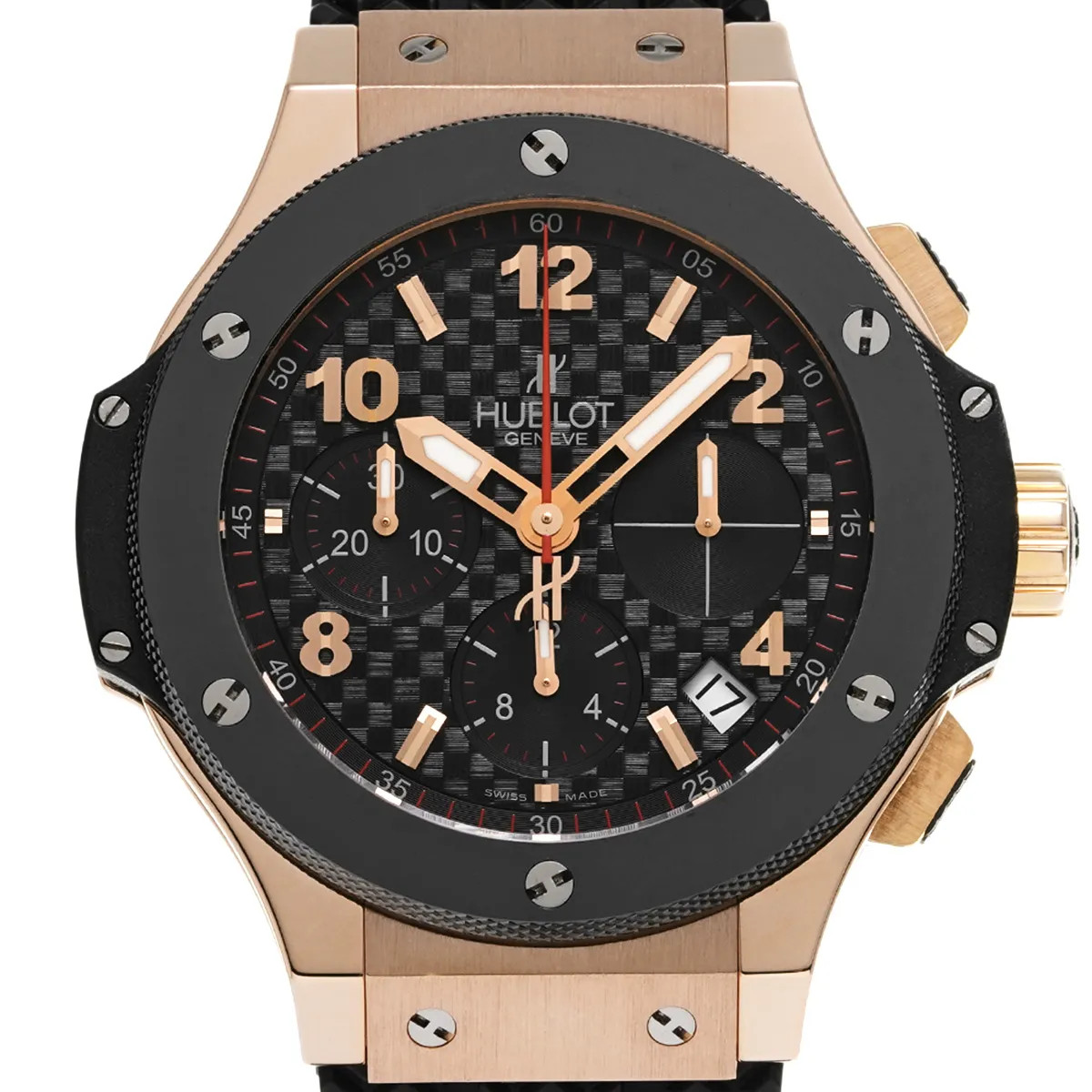 Hublot Big Bang 341.PB.131.RX 41mm Pink Gold Black Wristwatch #WW3445