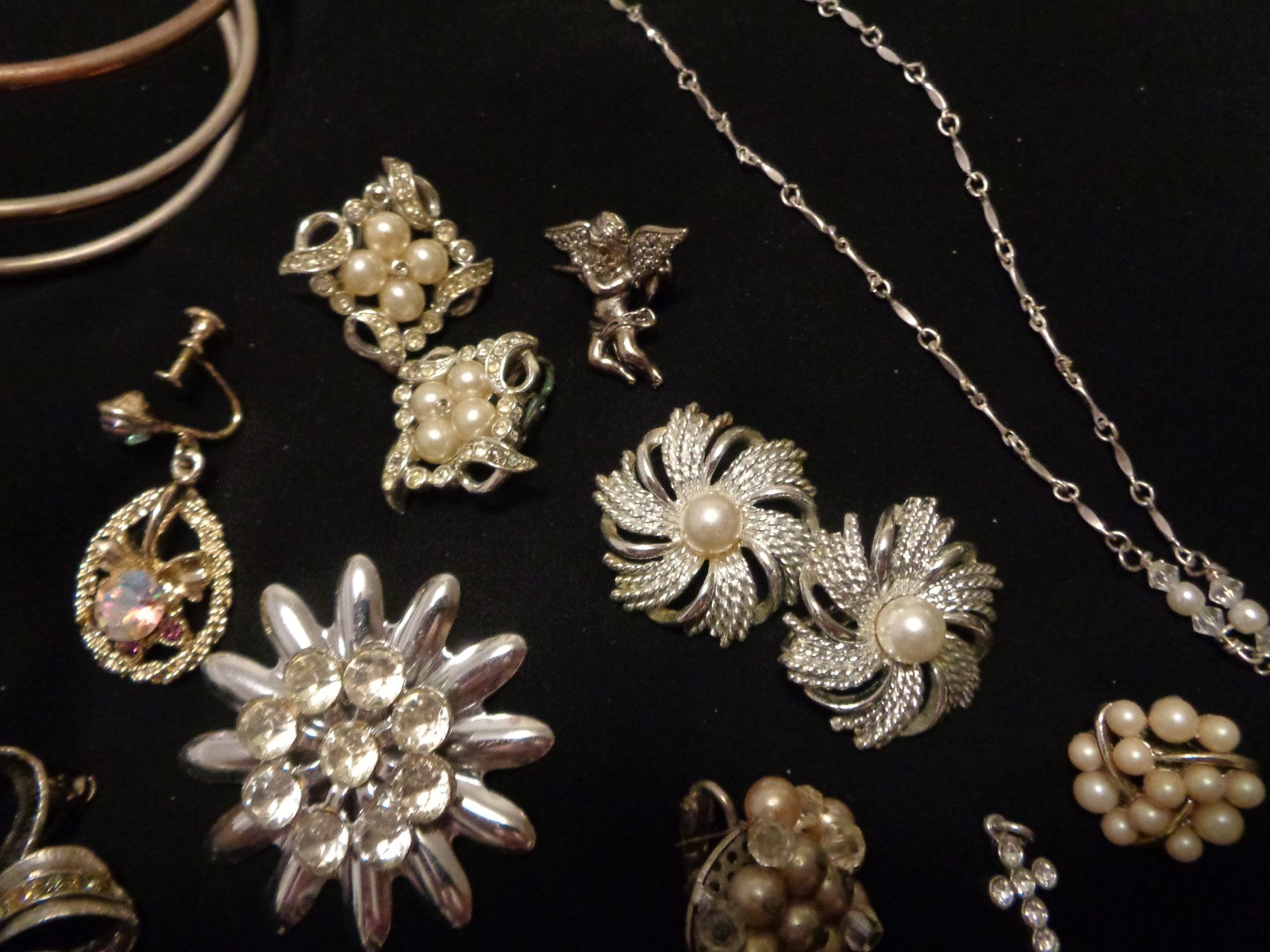 VINTAGE RETRO BLISS JEWELRY & JEWELRY PARTS N PIECES LOT