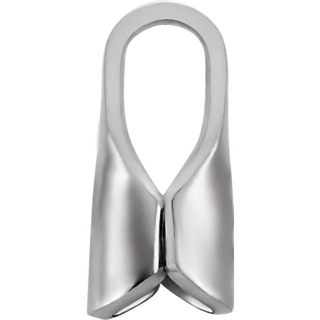 14k Solid White Gold Round Chain End with Solder Endcaps Tabs 2mm 2.5mm 3mm New