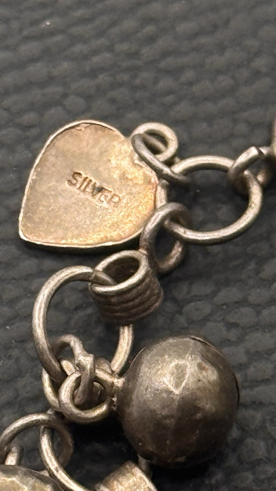 Vintage 925 Sterling Slver Jingling Noisy Bells 8” Shake Bracelet #8