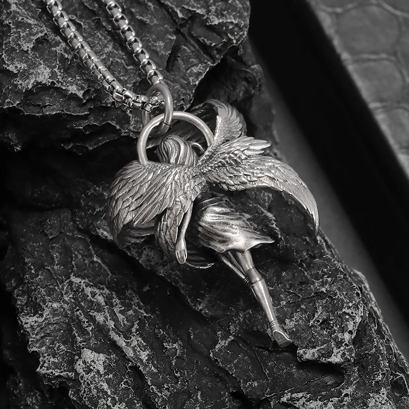 Angel Of The Highest Order Jewelry Vintage Silvery Sexy Goddess Pendant Necklace