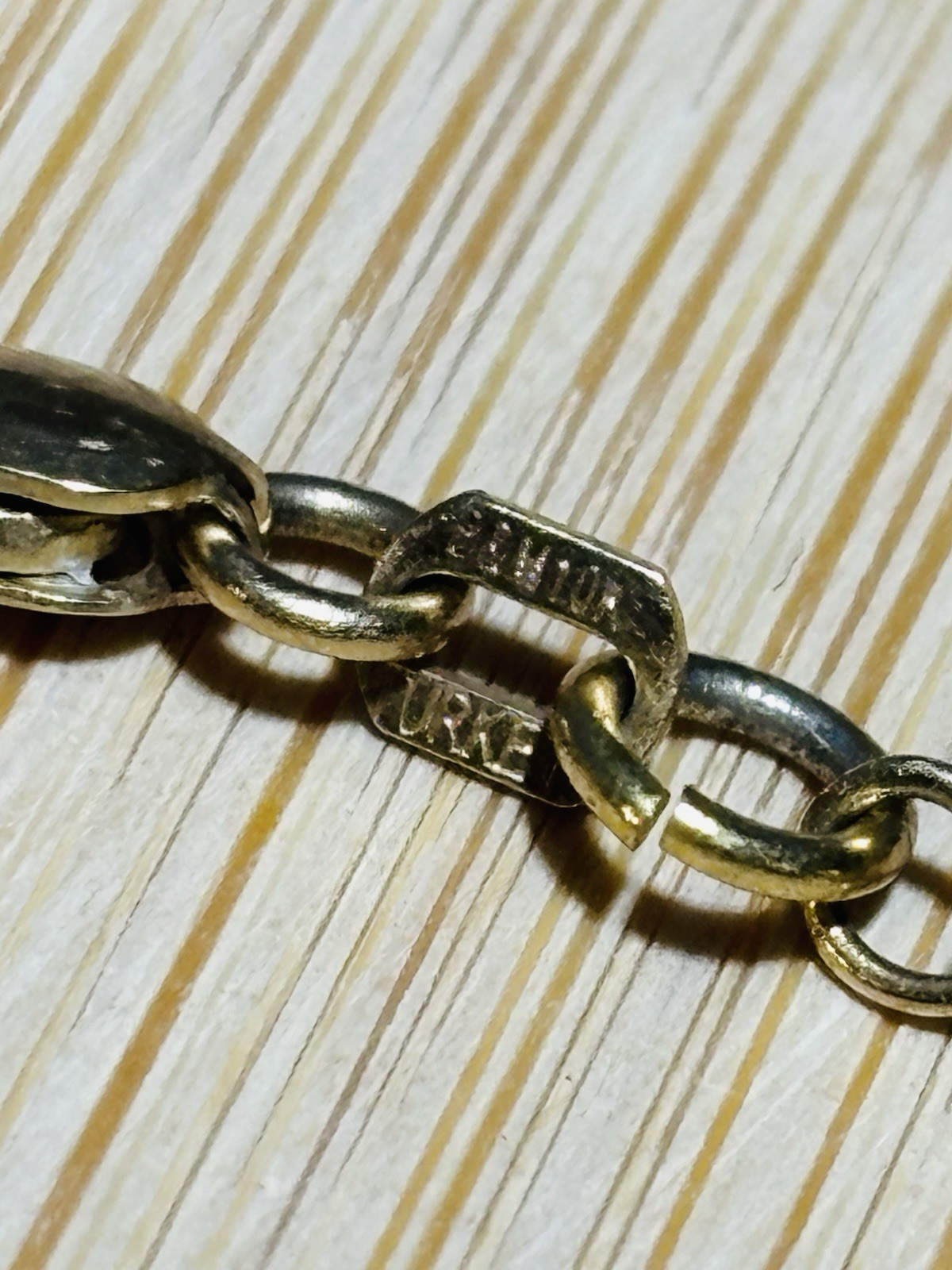 10k Solid Gold X’s And Hearts XOXO Love Bracelet/Anklet 7 Inches Double Link