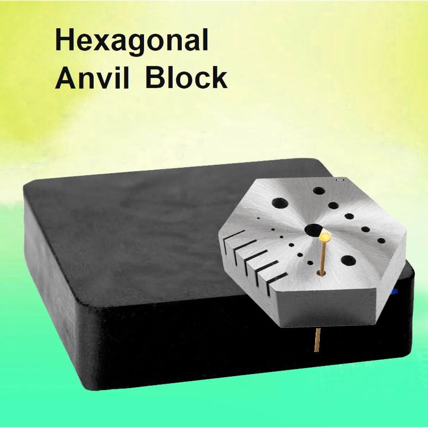 Hexagonal Steel Riveting Anvil Block 7/8″ Thick Multi-Functional Bench Hex Steel