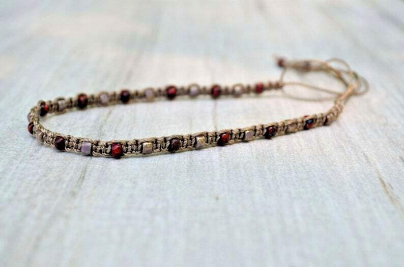 Multi-color Anklet Ankle Bracelet Bead Ankle Bracelet Macrame Body Jewlery Yevga