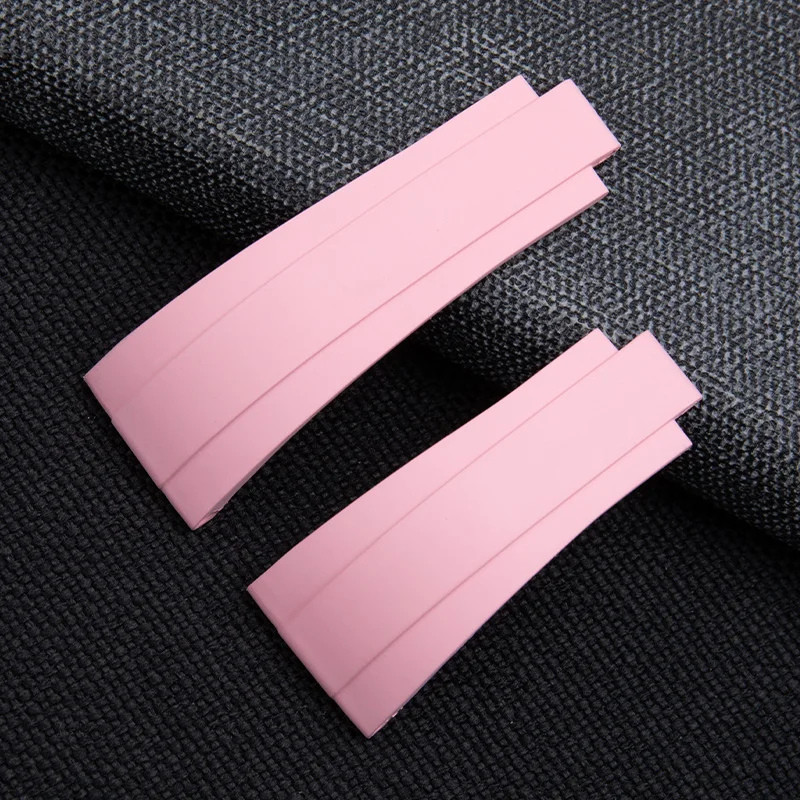 18mm FKM Rubber Strap Watch Band Fits Rolex Yacht Master 37mm 268655