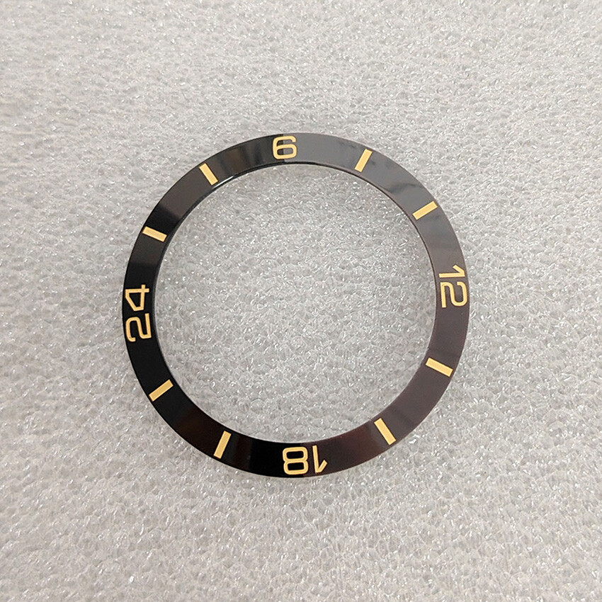 38MM Two-color Bevelled Ceramic Bezel Watch Insert Ring Inside Diameter 30.5MM