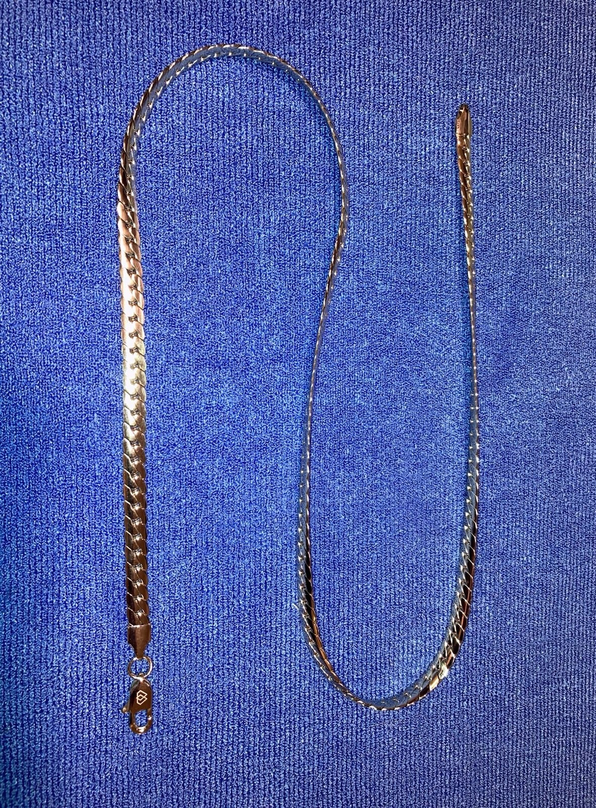 Imperium Silver 5mm Miami Cuban Link 22” Necklace with Premium Case and Pouch