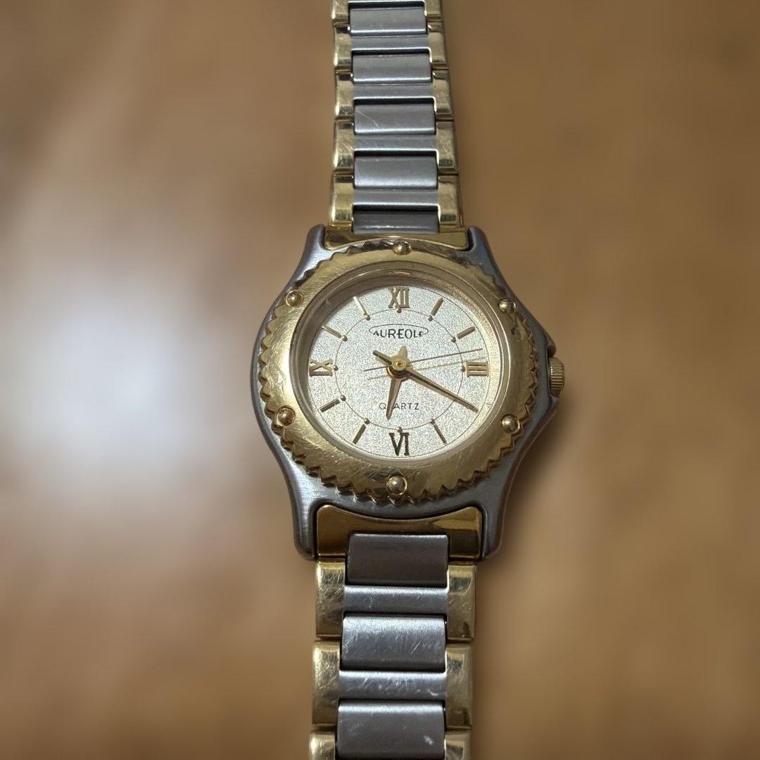 Aureole Quartz Silver Dial Wristwatch